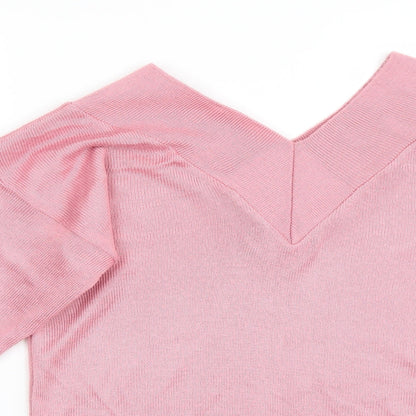 Imagination Womens Pink   Pullover Jumper Size S