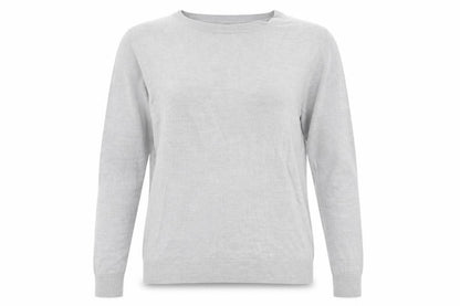 Front view of Marks & Spencer women’s grey jumper, size UK 14