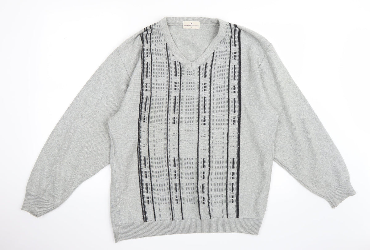 Additional front view of Carabou women’s grey jumper, size L