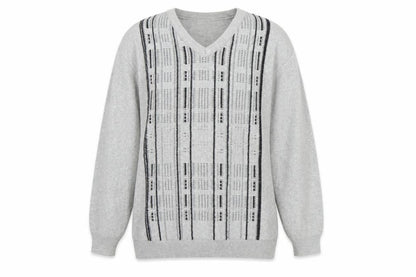 Front view of Carabou women’s grey jumper, size L