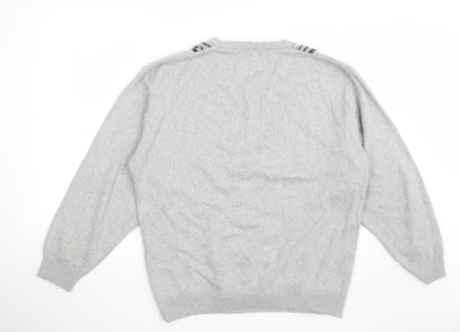 Back view of Carabou women’s grey jumper, size L
