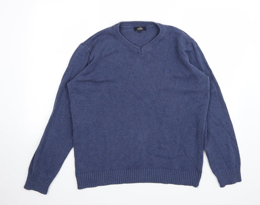 Easy Mens Blue   Pullover Jumper Size L