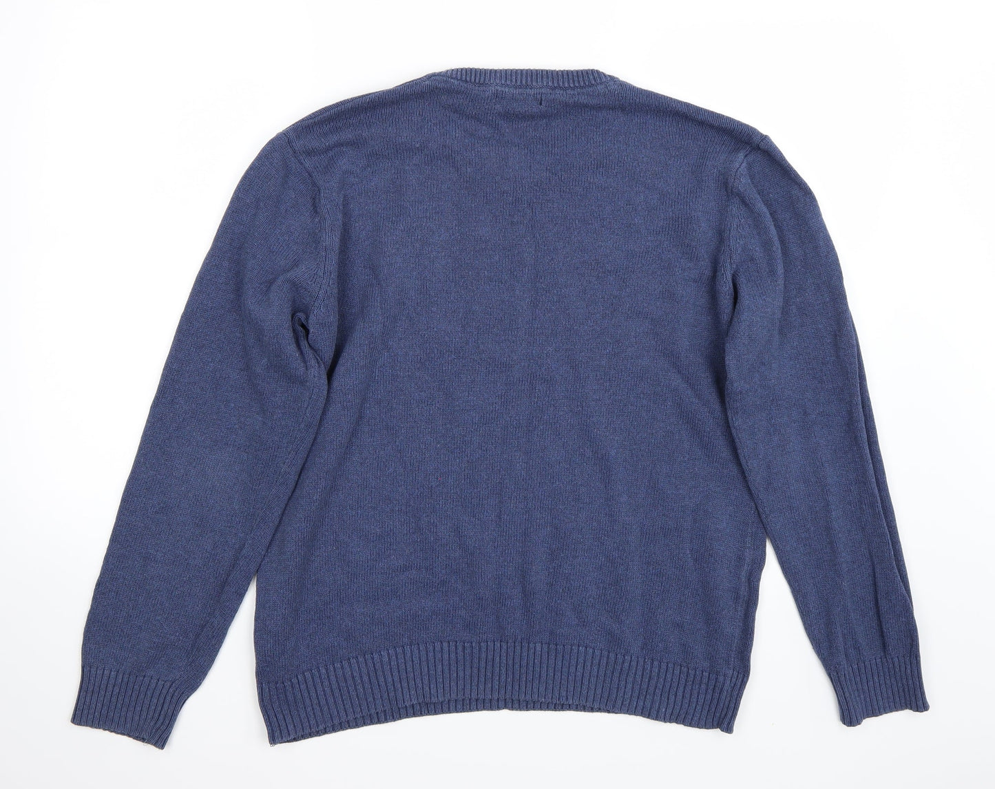Easy Mens Blue   Pullover Jumper Size L