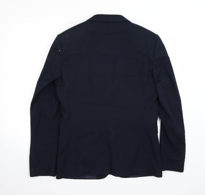 Mens UK Size 38 Preworn Regular Blue Suit Jacket