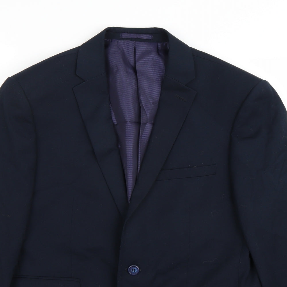 Mens UK Size 38 Preworn Regular Blue Suit Jacket