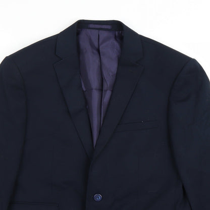 Mens UK Size 38 Preworn Regular Blue Suit Jacket