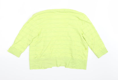 Hepburn Womens Green   Cardigan Jumper Size S