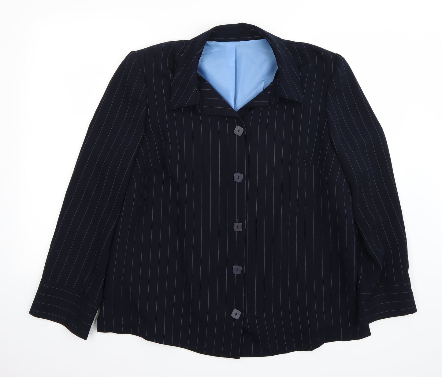 essence Womens Blue   Jacket Blazer Size 18