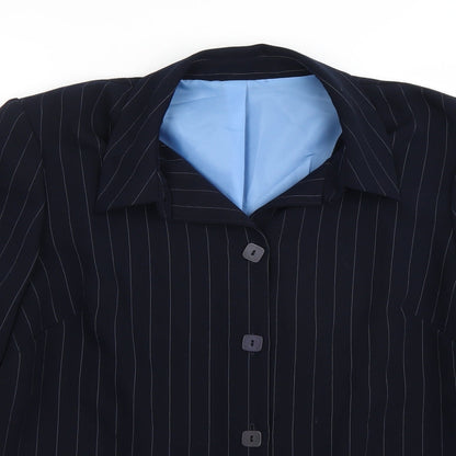 essence Womens Blue   Jacket Blazer Size 18