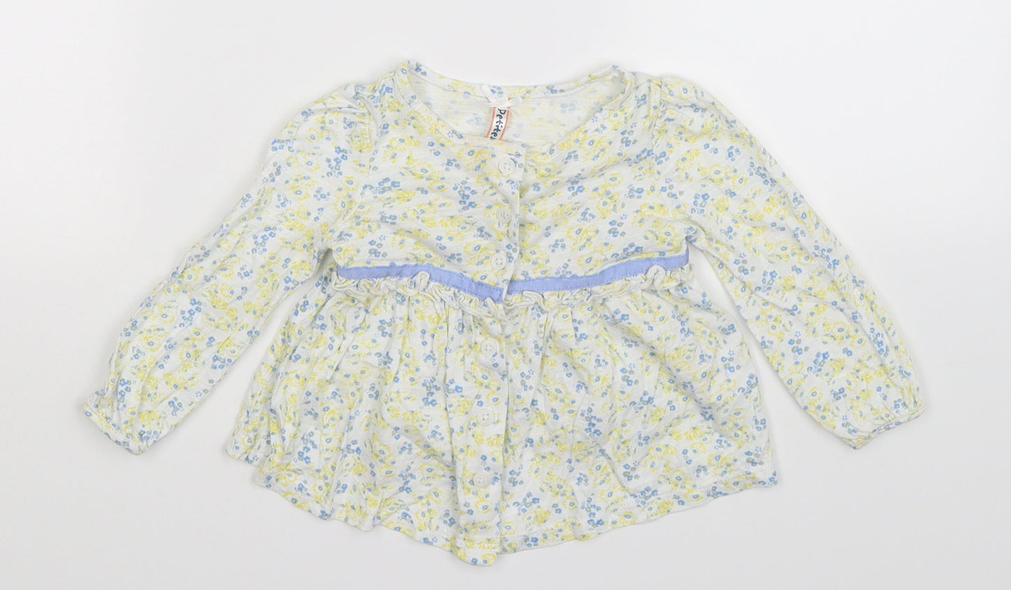 St Bernard Girls White Floral  Fit & Flare  Size 6-9 Months