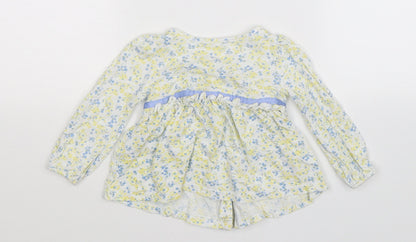 St Bernard Girls White Floral  Fit & Flare  Size 6-9 Months