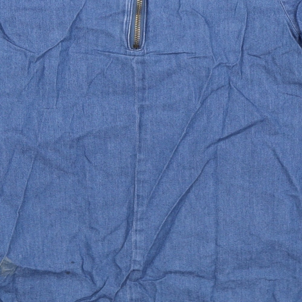 Lindex Girls Blue  Denim Shirt Dress  Size S
