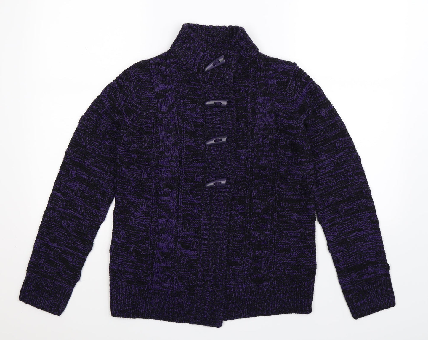 Debenhams Womens Purple  Knit Cardigan Jumper Size 10