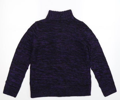 Debenhams Womens Purple  Knit Cardigan Jumper Size 10