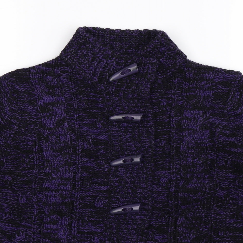 Debenhams Womens Purple  Knit Cardigan Jumper Size 10