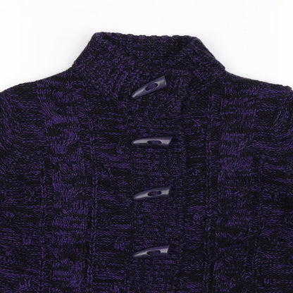Debenhams Womens Purple  Knit Cardigan Jumper Size 10