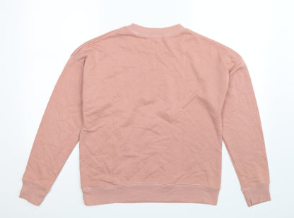Womens UK Size XS Pull&Bear Beige Pullover Sweatshirt