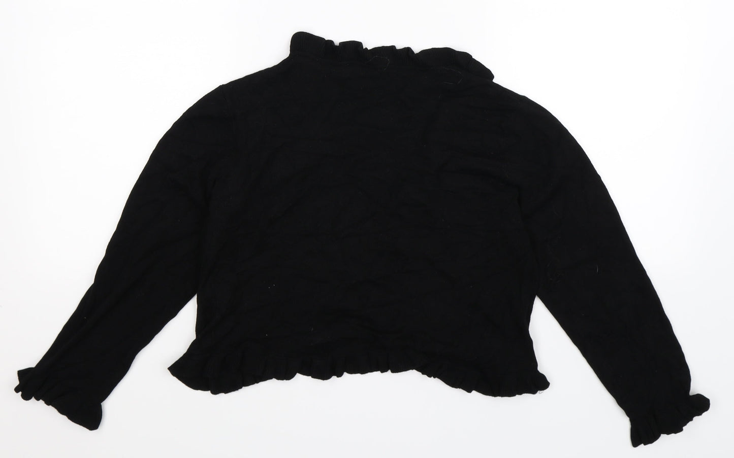 Wallis Womens Black  Knit Cardigan Jumper Size 10