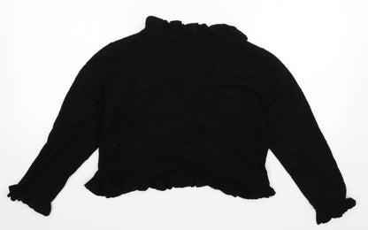 Wallis Womens Black  Knit Cardigan Jumper Size 10