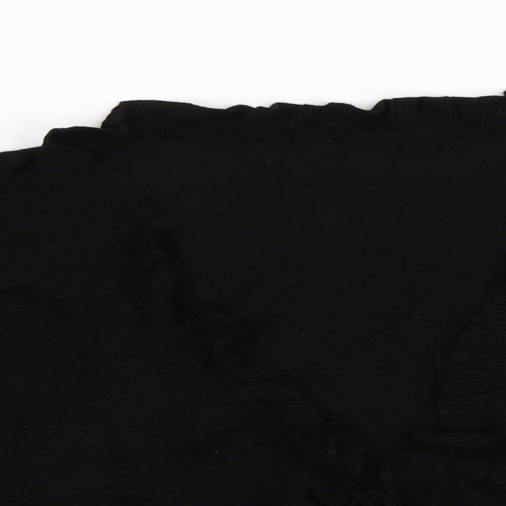 Wallis Womens Black  Knit Cardigan Jumper Size 10