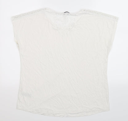 Marks and Spencer Womens White   Basic Tank Size 16