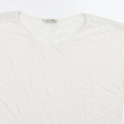 Marks and Spencer Womens White   Basic Tank Size 16