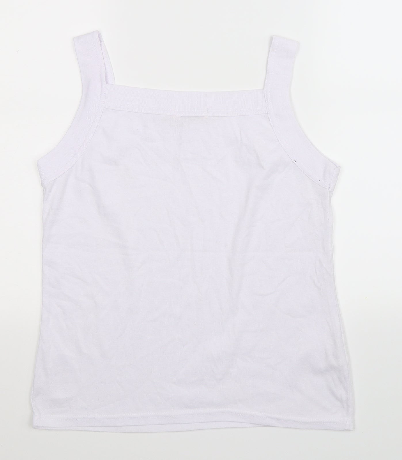 Guodil Womens White   Basic Tank Size XL