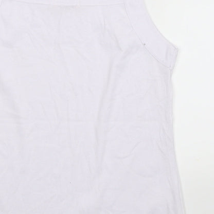 Guodil Womens White   Basic Tank Size XL