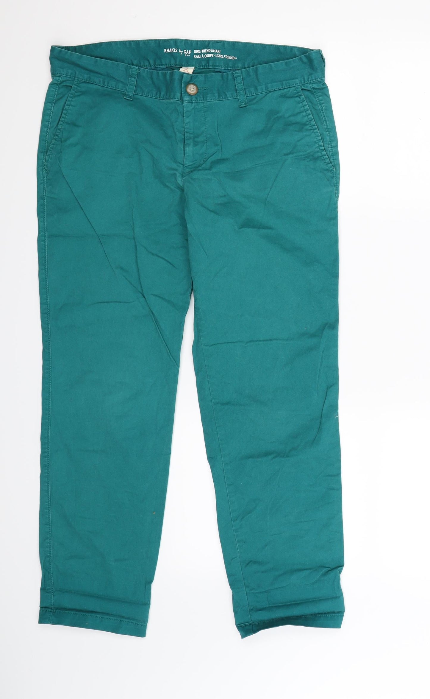Gap Womens Green   Chino Trousers Size 32 in L28 in