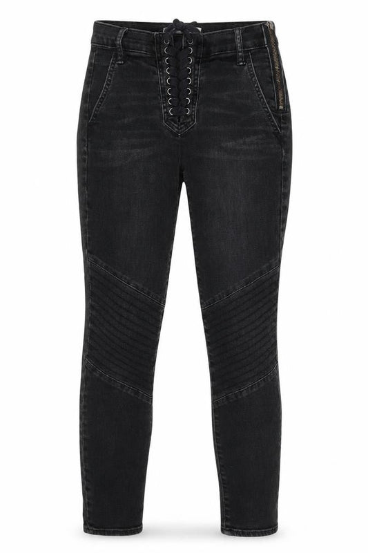 Front view of Gap women’s black denim jegging jeans, size UK 26, in, 27-inch leg