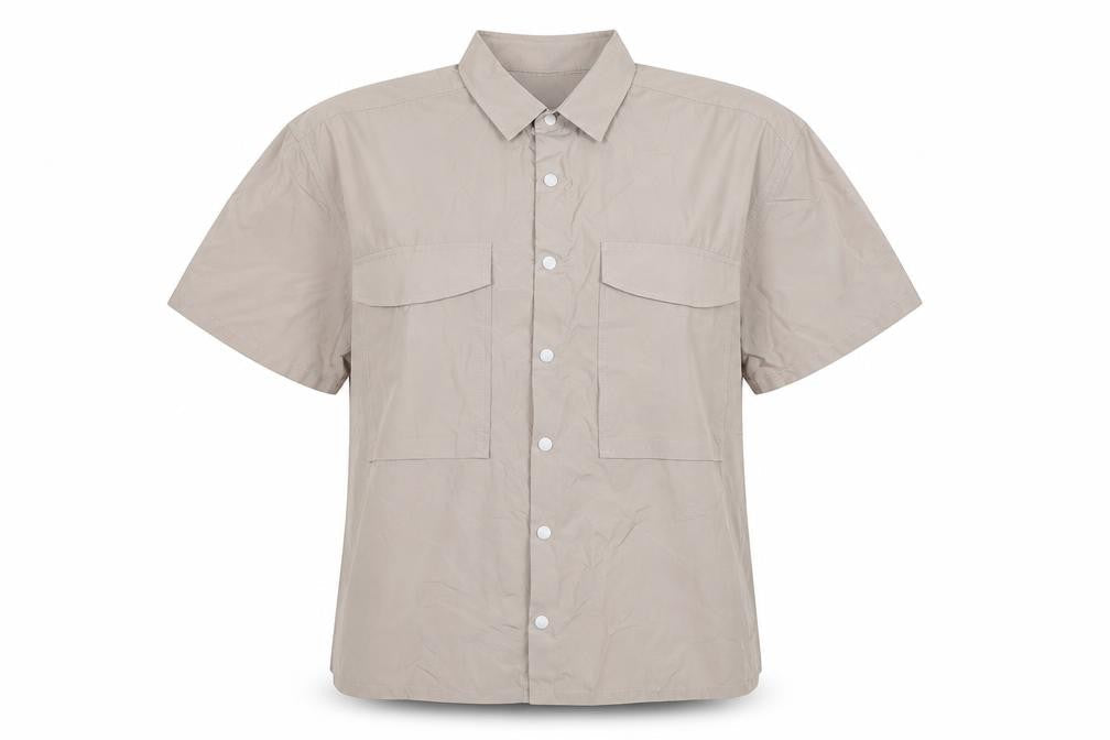 Womens UK Size XS ASOS Grey Basic Button-Up