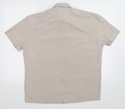 Womens UK Size XS ASOS Grey Basic Button-Up
