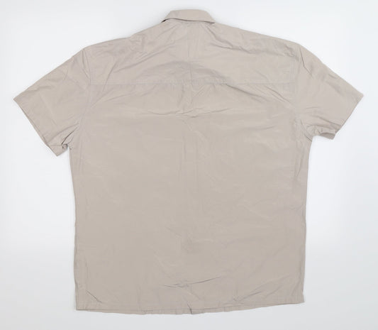 Womens UK Size XS ASOS Grey Basic Button-Up