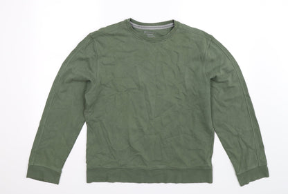 Mens UK Size S Blue Harbour Green Pullover Sweatshirt
