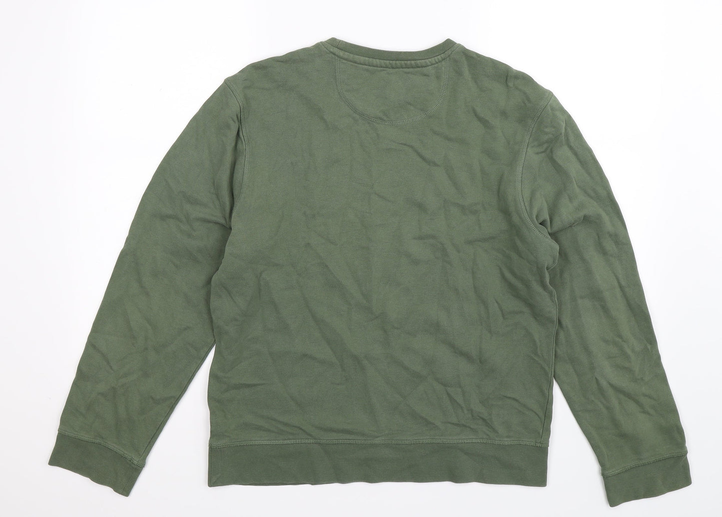 Mens UK Size S Blue Harbour Green Pullover Sweatshirt