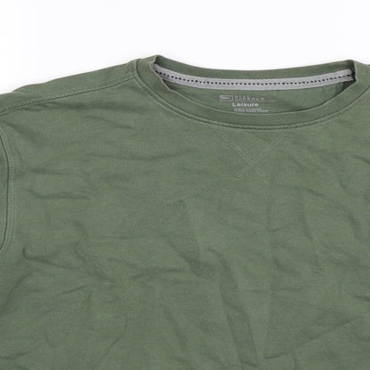 Mens UK Size S Blue Harbour Green Pullover Sweatshirt