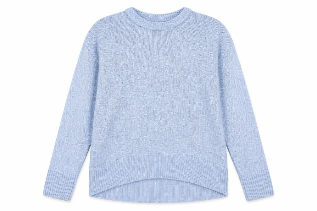 Front view of New Look women’s blue jumper, size L