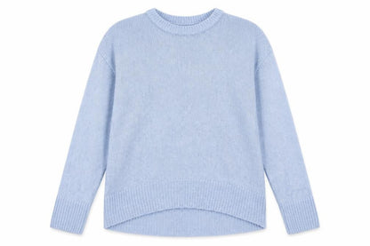 Front view of New Look women’s blue jumper, size L