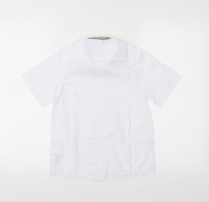 M&S Boys White   Basic Button-Up Size 7-8 Years