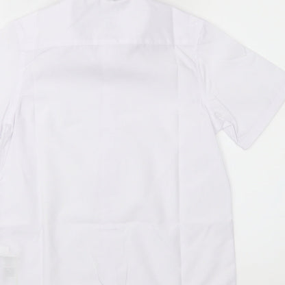 M&S Boys White   Basic Button-Up Size 7-8 Years
