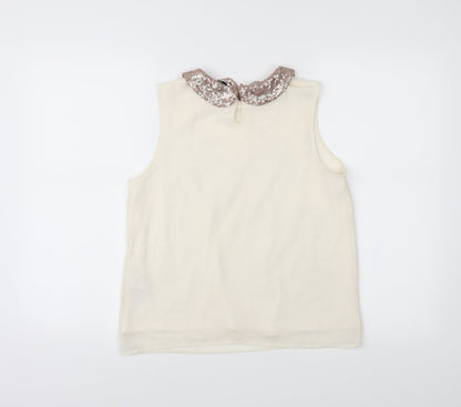 New Look Girls White   Camisole Blouse Size 14 Years