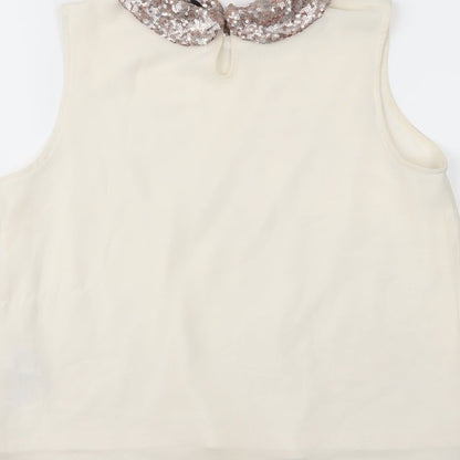 New Look Girls White   Camisole Blouse Size 14 Years