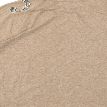 Womens UK Size 14 M&S Beige Basic T-Shirt