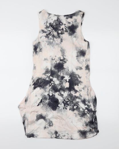 H&M Womens Pink Floral  A-Line  Size 4