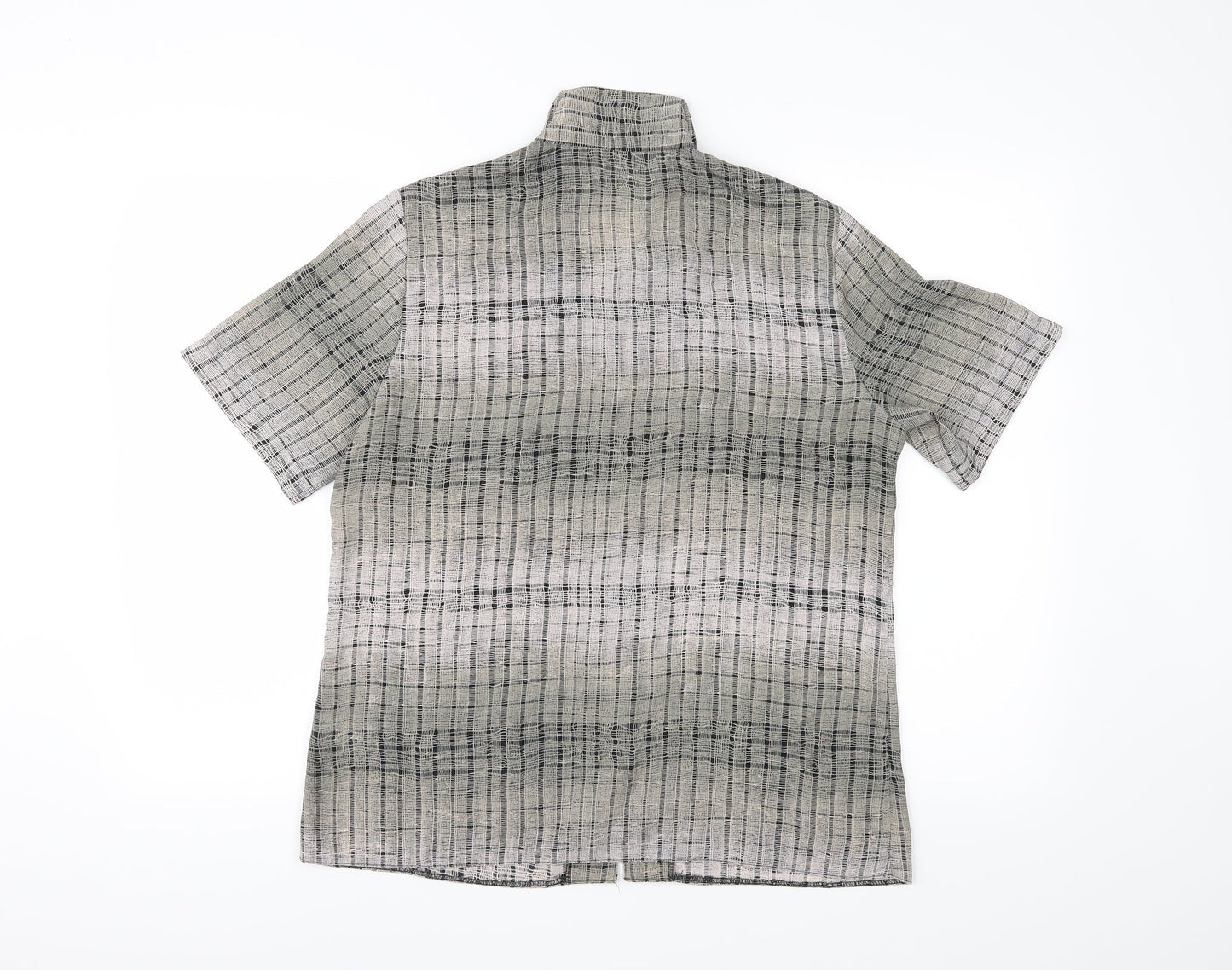 Womens UK Size 14 Berkertex Grey Basic Button-Up