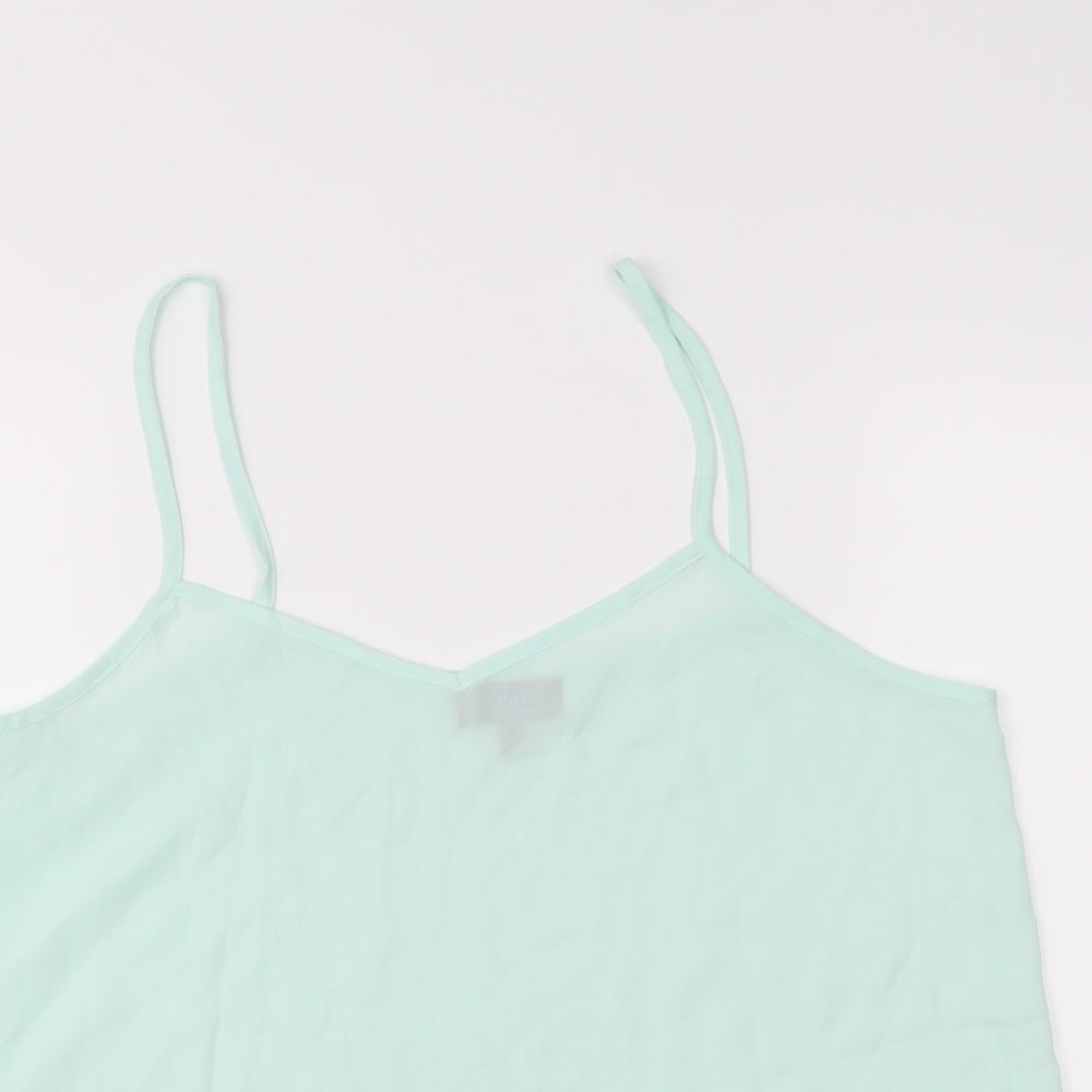 Womens UK Size 10 Topshop Blue Camisole Tank