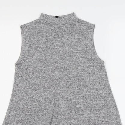 New Look Womens Grey  Jersey Tank Dress  Size 10
