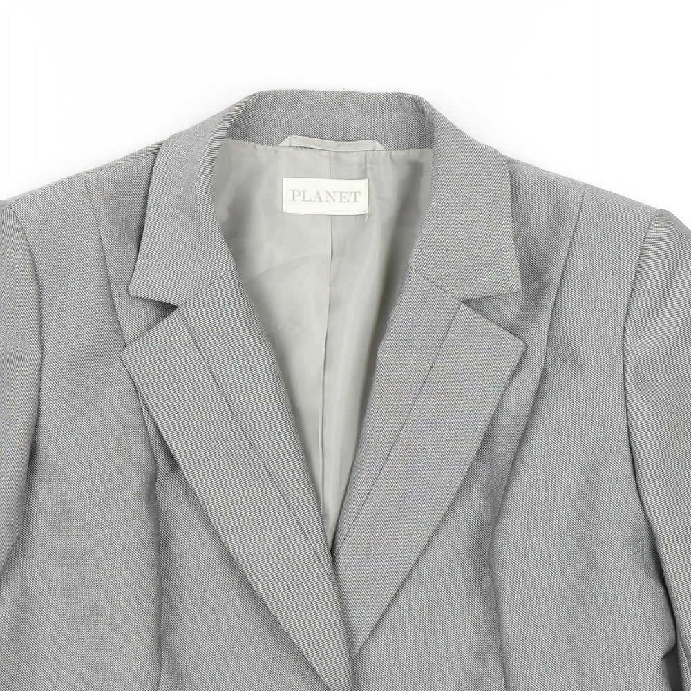 Womens UK Size 12 planet Regular Grey Blazer