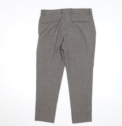 New Look Mens Brown Check  Dress Pants Trousers Size 32 L30 in