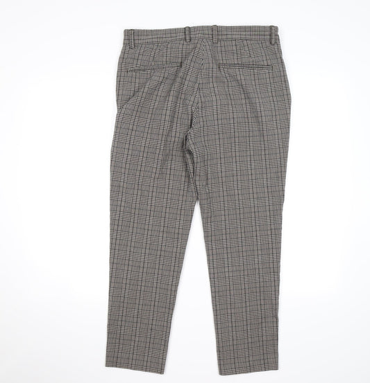 New Look Mens Brown Check  Dress Pants Trousers Size 32 L30 in